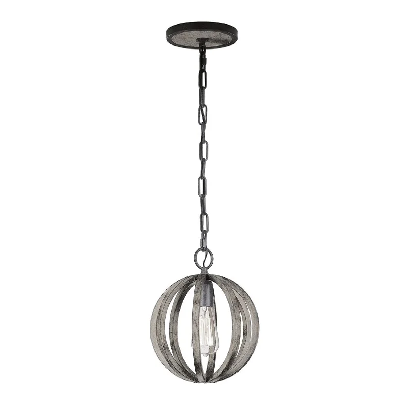  StorageCLEARANCE Allier Pendant Ligh Weather Oak Wood Elstead Lighting - ELS.FE/ALLIER/P WW
