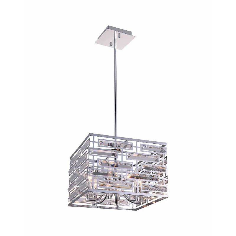 Chandeliers with Metal Frames in Silver FinishChandeliers with Metal Frames in Silver FinishPetia Chandelier