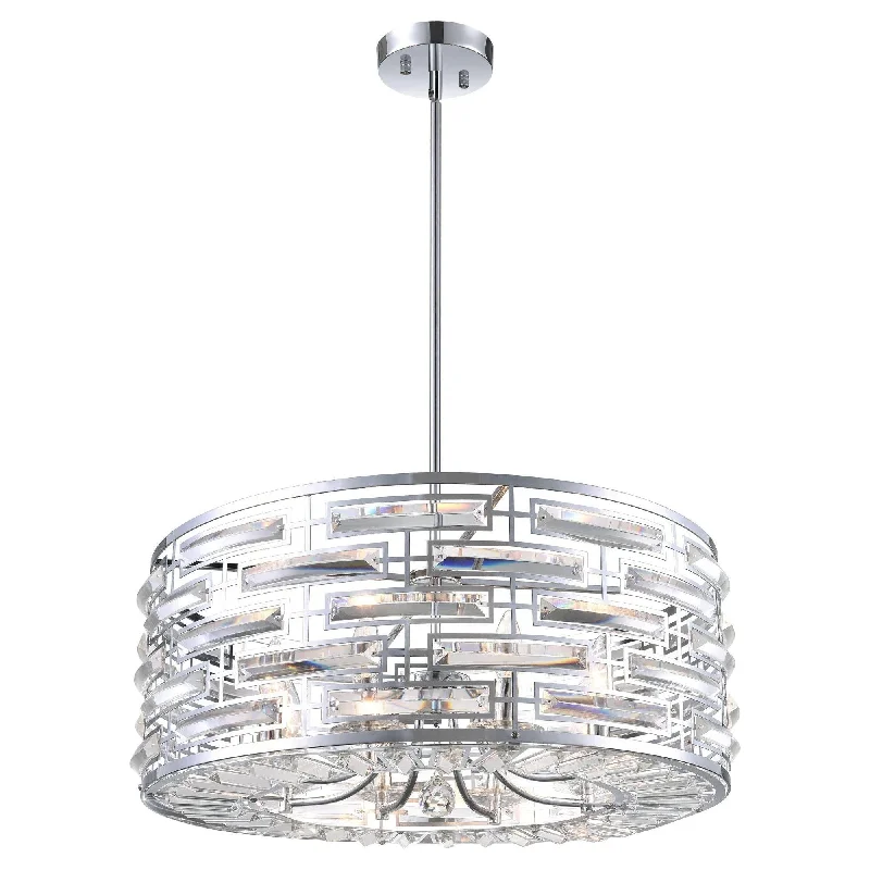 Chandeliers with Metal Frames in Silver FinishChandeliers with Metal Frames in Silver FinishPetia Chandelier