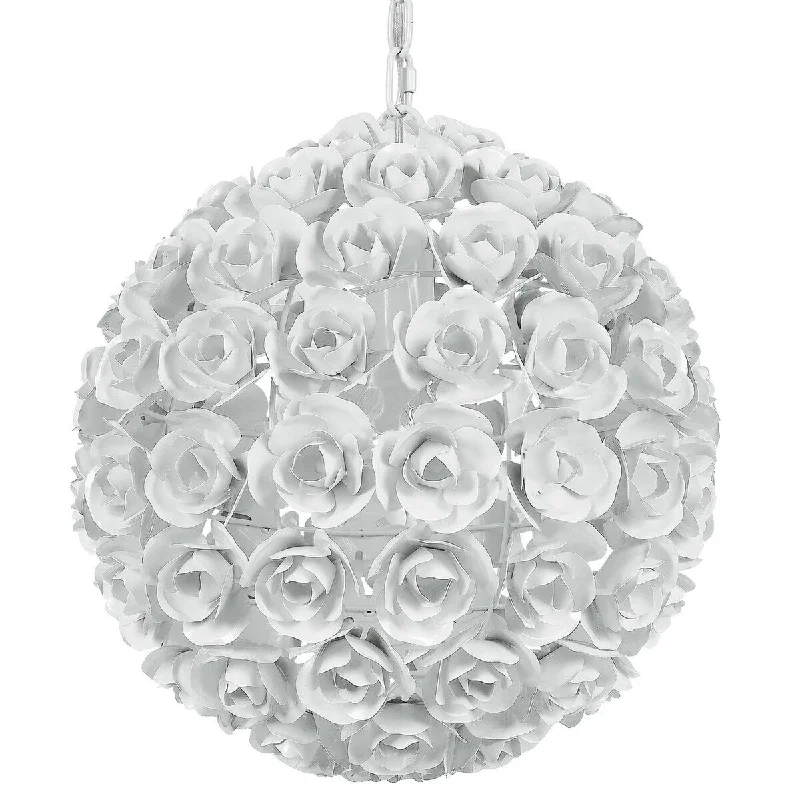 Chandeliers for High Ceilings to Fill Vertical SpaceChandeliers for High Ceilings to Fill Vertical SpaceCypress 1 Light White Sphere Mini Chandelier - 14'' W x 14'' H