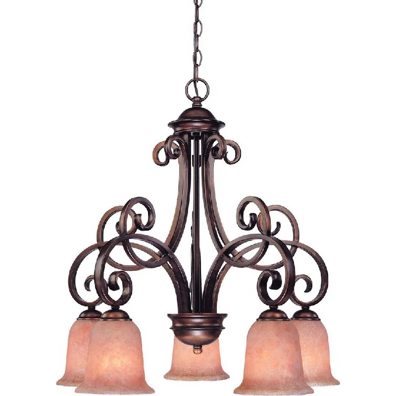 Traditional Brass Chandeliers for Classic InteriorsTraditional Brass Chandeliers for Classic InteriorsDolan Designs 2099133 Five Light Chandelier Medici English Bronze - One Size