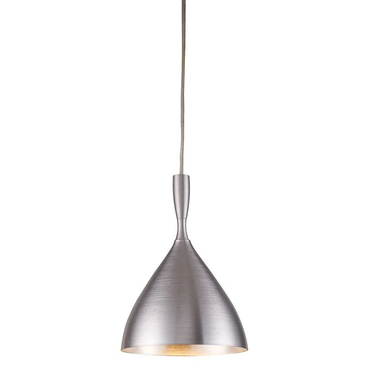 Spun Aluminum Single-Light LED Pendant