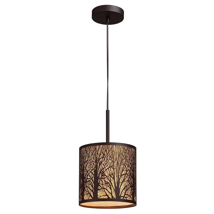 Woodland Sunrise Single-Light LED Pendant