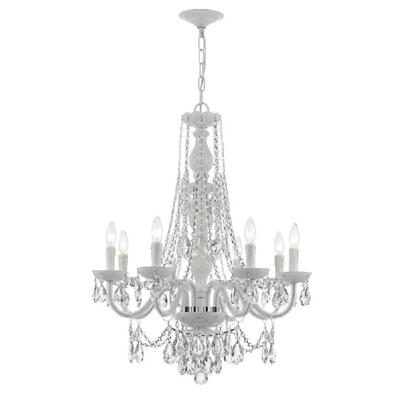 Mini Chandeliers for Adding Charm to Small SpacesMini Chandeliers for Adding Charm to Small SpacesEnvogue 8-light Wet White/ Swarovski Spectra Crystal Chandelier