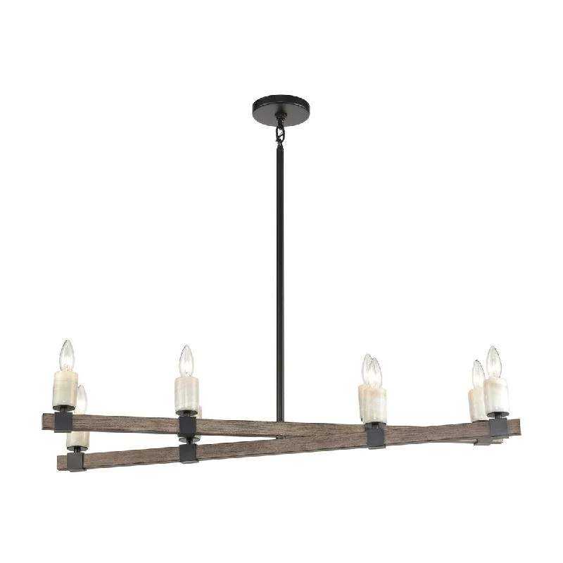 Chandeliers with Pendant Lights for a Stylish LookChandeliers with Pendant Lights for a Stylish LookEva Home New Haven Eight Light Island Pendant Stone Manor Aspen, Matte - Exact Size
