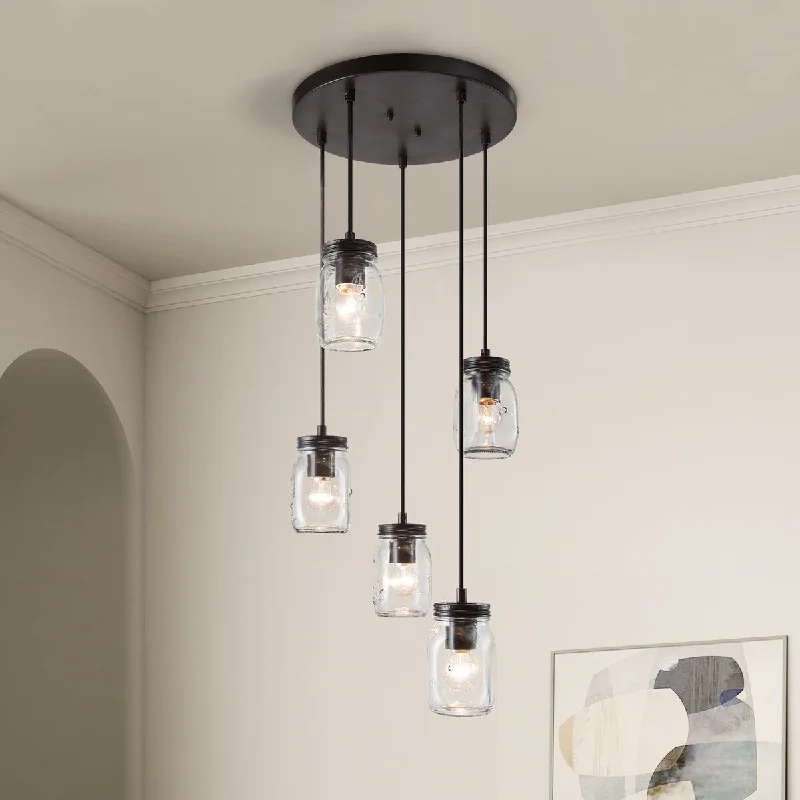 Chandeliers for Dining Rooms to Set the Mood for MealsChandeliers for Dining Rooms to Set the Mood for MealsFarmhouse Mason Jar Glass Chandelier Kitchen Island Pendant for Living/ Dining Room - D11.8" * H67"