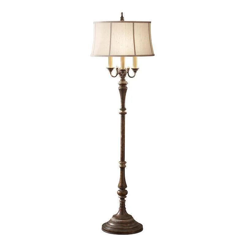 Feiss Gibson Cambridge Crackle Floor Lamp With Shade