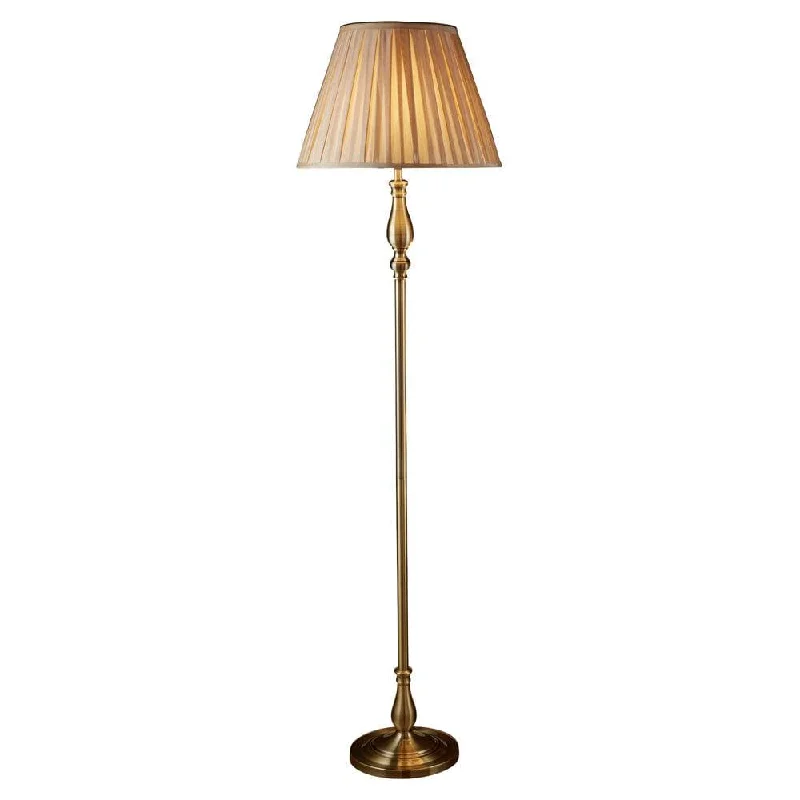 Flemish Brass Floor Lamp