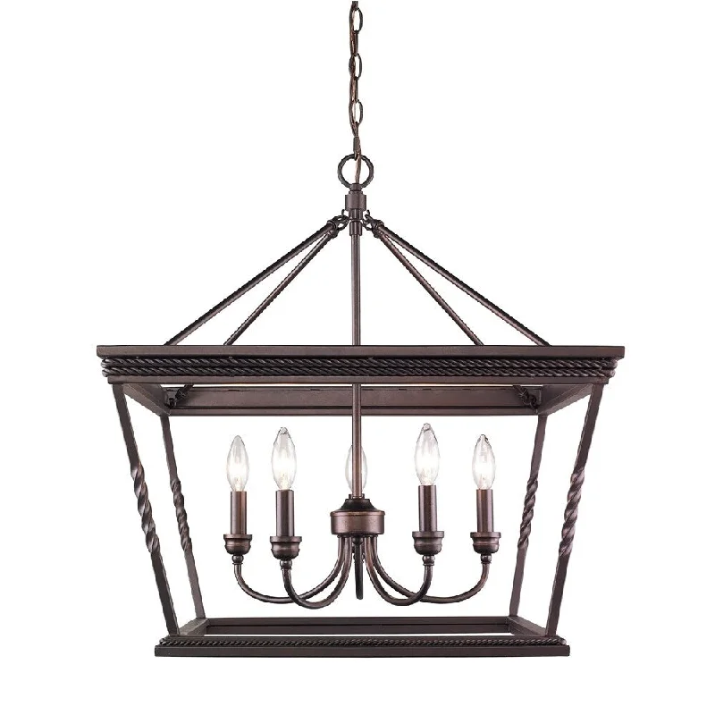 Traditional Brass Chandeliers for Classic InteriorsTraditional Brass Chandeliers for Classic InteriorsGolden Lighting Davenport Etruscan-bronze-finished Steel 5-light Chandelier With Glass Shade