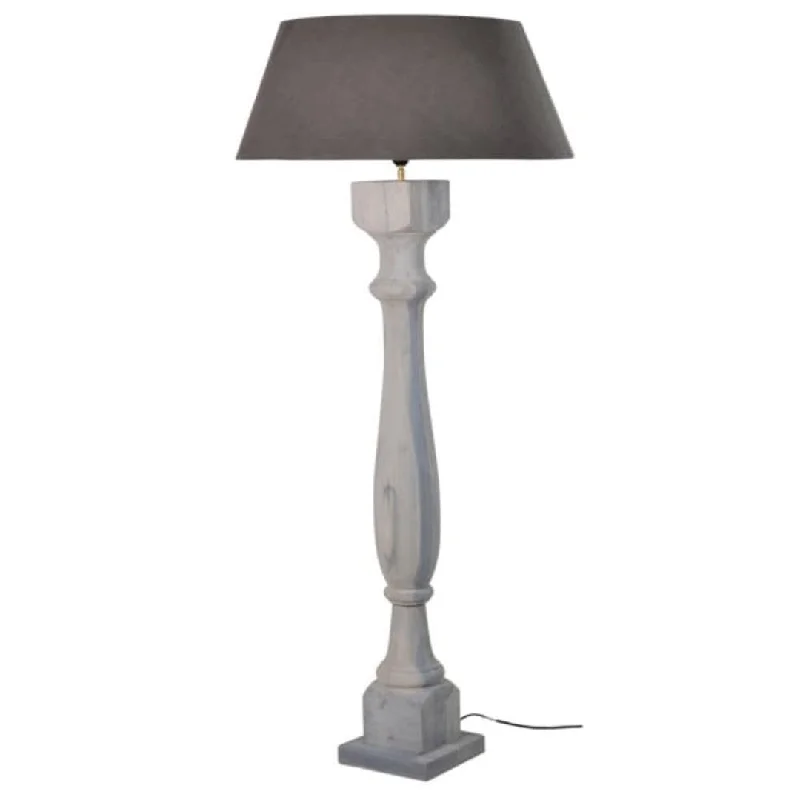 Grey Wash Floor Lamp