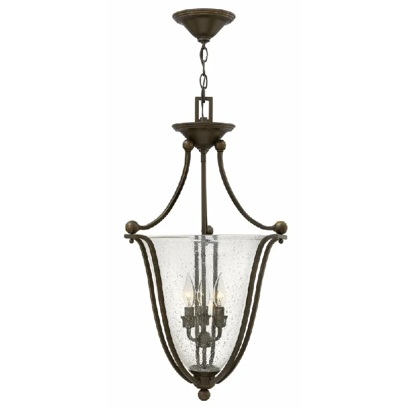 Chandeliers with Venetian Glass for a Luxurious LookChandeliers with Venetian Glass for a Luxurious LookHinkley Bolla 3-Light Chandelier in Olde Bronze with Clear Seedy