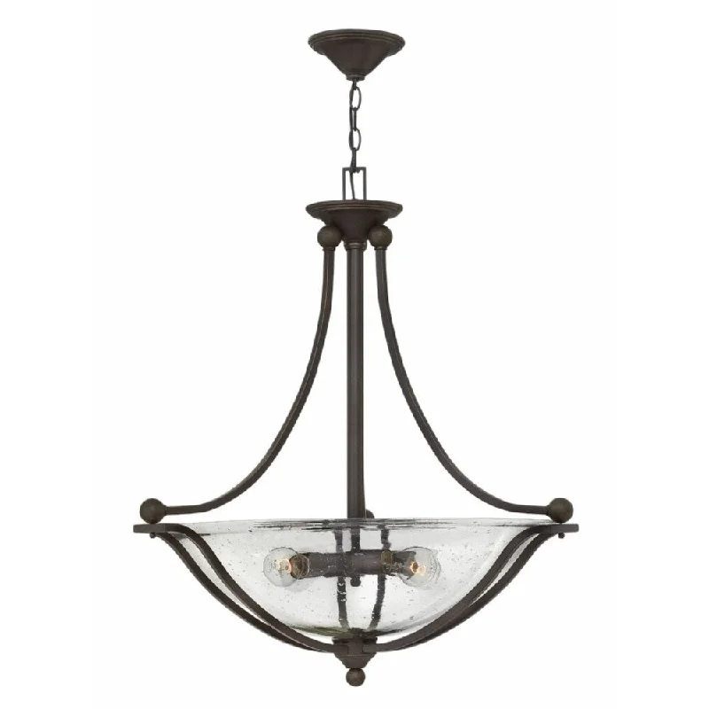 Chandeliers with Murano Glass for a High - End Artistic TouchChandeliers with Murano Glass for a High - End Artistic TouchHinkley Bolla 4-Light Chandelier in Olde Bronze with Clear Seedy