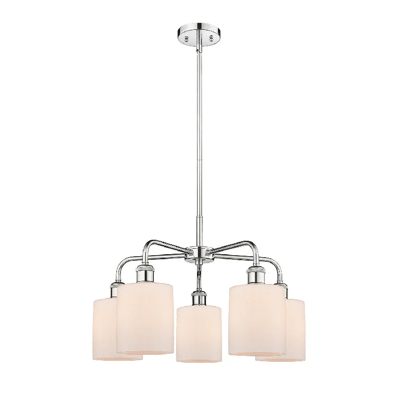 Chandeliers with Clear Crystal for a Sparkling EffectChandeliers with Clear Crystal for a Sparkling EffectInnovations Downtown Urban 516-5CR-PC-G111 Chandelier Light - Polished Chrome