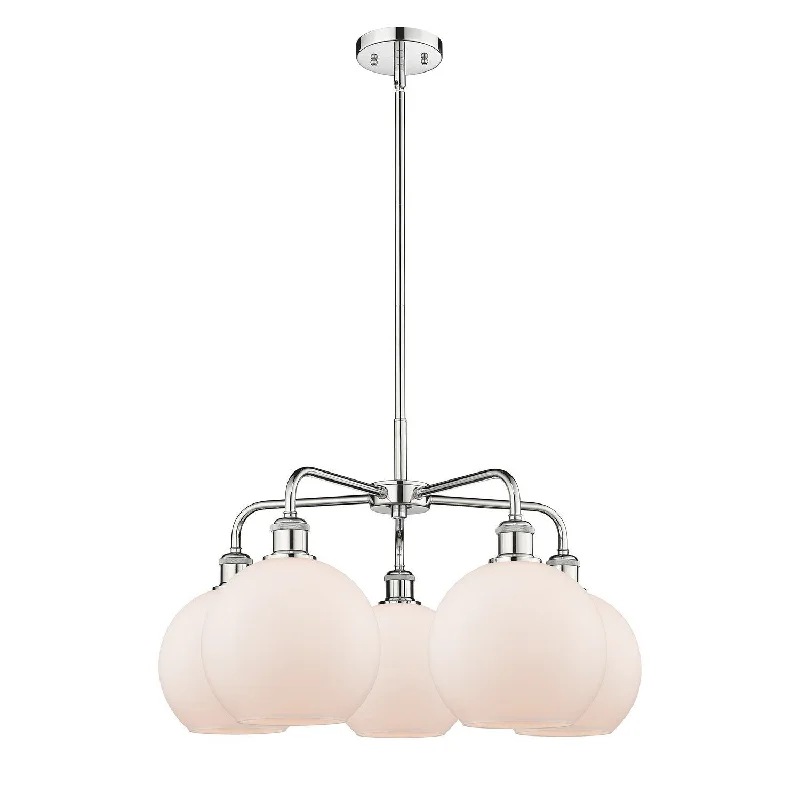 Chandeliers with Metal Frames in Copper FinishChandeliers with Metal Frames in Copper FinishInnovations Downtown Urban 516-5CR-PC-G121-8 Chandelier Light - Polished Chrome
