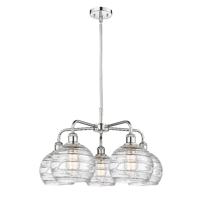 Chandeliers with Dimmable Lights for Ambiance ControlChandeliers with Dimmable Lights for Ambiance ControlInnovations Downtown Urban 516-5CR-PC-G1213-8 Chandelier Light - Polished Chrome