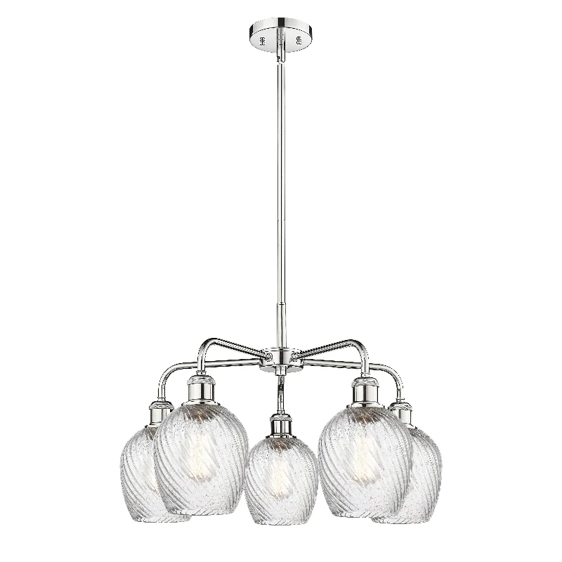 Chandeliers with Metal Frames in Black FinishChandeliers with Metal Frames in Black FinishInnovations Downtown Urban 516-5CR-PC-G292 Chandelier Light - Polished Chrome