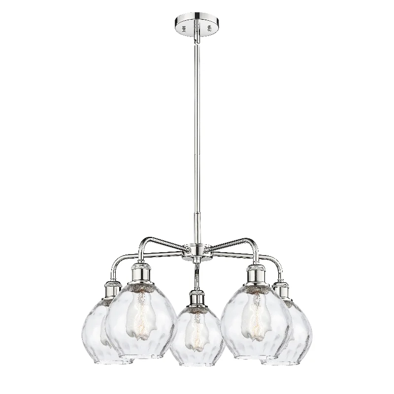 Chandeliers with Metal Frames in Bronze FinishChandeliers with Metal Frames in Bronze FinishInnovations Downtown Urban 516-5CR-PC-G362 Chandelier Light - Polished Chrome