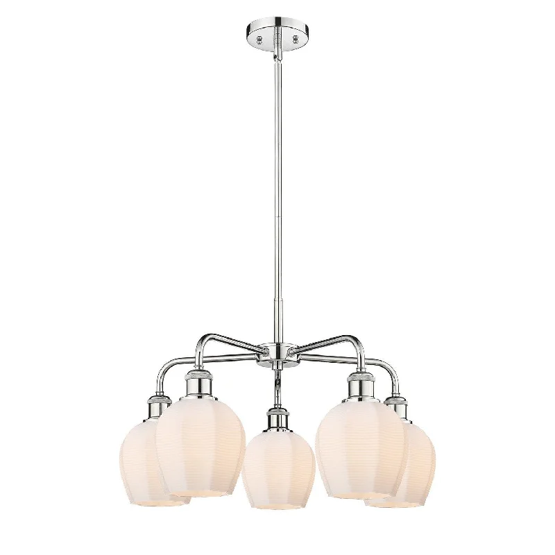 Modern Crystal Chandeliers for Contemporary HomesModern Crystal Chandeliers for Contemporary HomesInnovations Downtown Urban 516-5CR-PC-G461-6 Chandelier Light - Polished Chrome