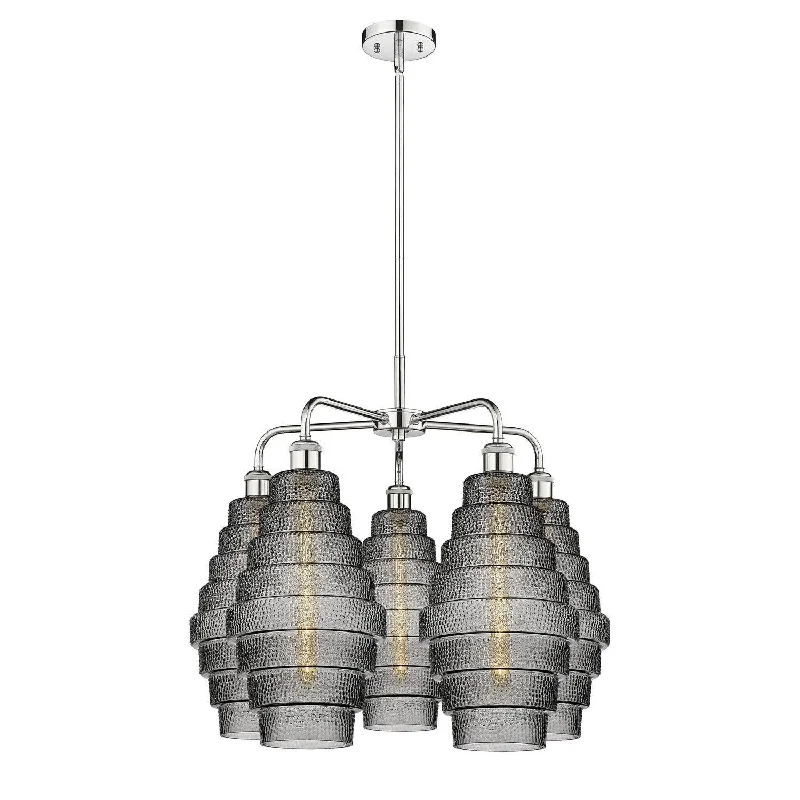 Victorian - Inspired Chandeliers with Ornate DetailsVictorian - Inspired Chandeliers with Ornate DetailsInnovations Downtown Urban 516-5CR-PC-G673-8 Chandelier Light - Polished Chrome Victorian - Inspired Chandeliers with Ornate DetailsVictorian - Inspired Chandeliers with Ornate DetailsInnovations Downtown Urban 516-5CR-PC-G673-8 Chandelier Light - Polished Chrome