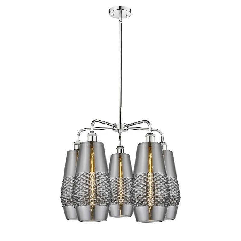 Large Chandeliers for Grand Halls and FoyersLarge Chandeliers for Grand Halls and FoyersInnovations Downtown Urban 516-5CR-PC-G683-7 Chandelier Light - Polished Chrome