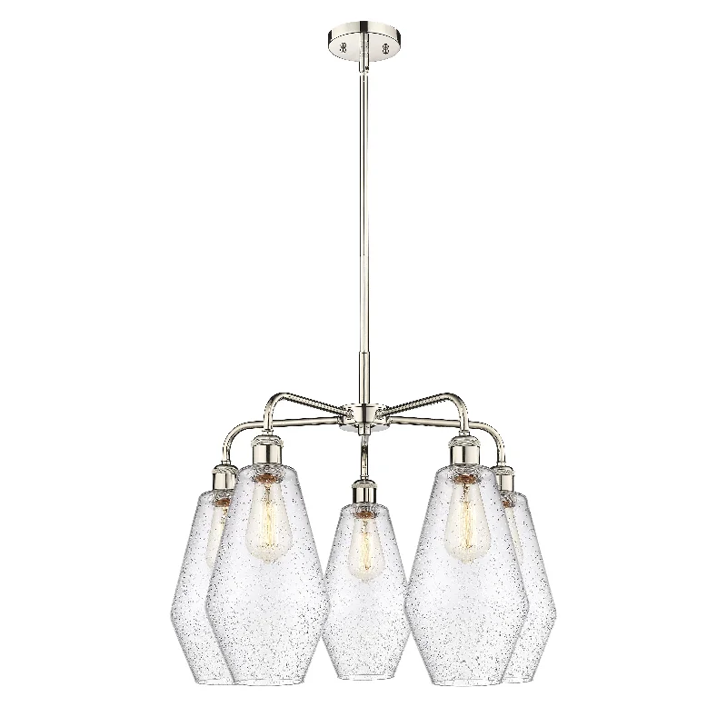 Minimalist Chandeliers for Sleek and Simple InteriorsMinimalist Chandeliers for Sleek and Simple InteriorsInnovations Downtown Urban 516-5CR-PN-G654-7 Chandelier Light - Polished Nickel