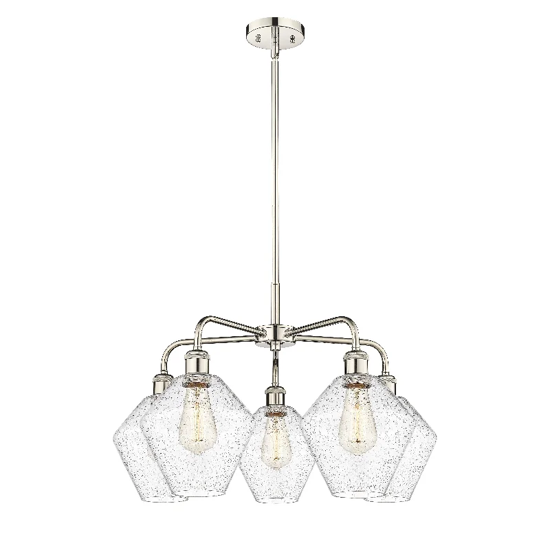 Chandeliers for Dining Rooms to Set the Mood for MealsChandeliers for Dining Rooms to Set the Mood for MealsInnovations Downtown Urban 516-5CR-PN-G654-8 Chandelier Light - Polished Nickel