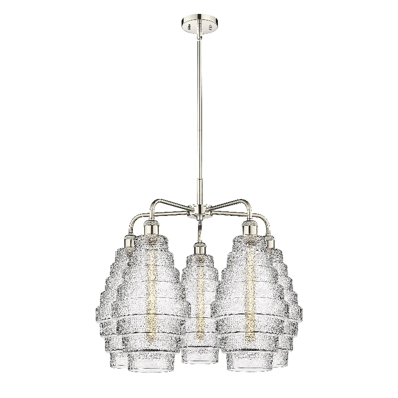 Bohemian - Style Beaded Chandeliers for Eclectic DecorBohemian - Style Beaded Chandeliers for Eclectic DecorInnovations Downtown Urban 516-5CR-PN-G672-8 Chandelier Light - Polished Nickel