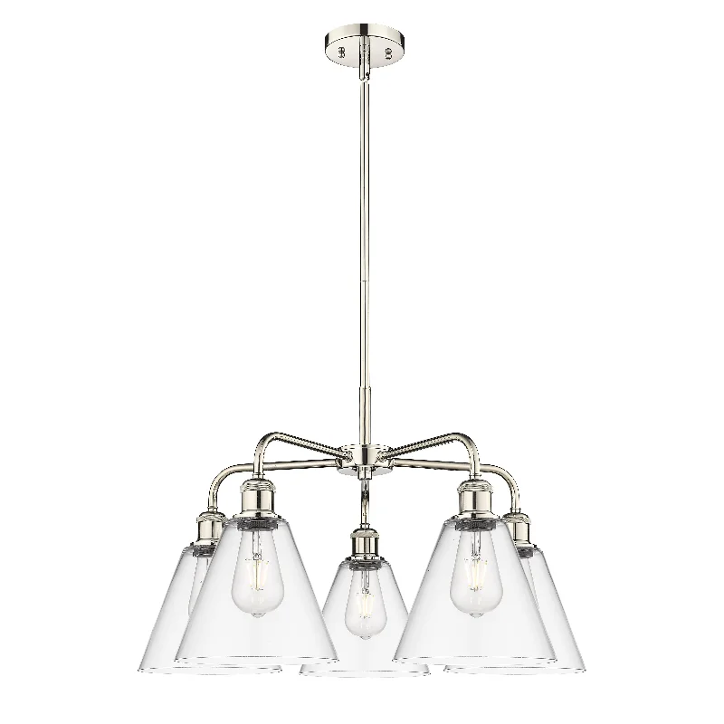Chandeliers with Candle - Style Bulbs for a Classic AestheticChandeliers with Candle - Style Bulbs for a Classic AestheticInnovations Downtown Urban 516-5CR-PN-GBC-82 Chandelier Light - Polished Nickel