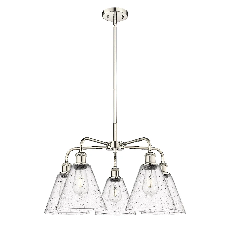 Industrial Iron Chandeliers for Loft - Inspired SpacesIndustrial Iron Chandeliers for Loft - Inspired SpacesInnovations Downtown Urban 516-5CR-PN-GBC-84 Chandelier Light - Polished Nickel