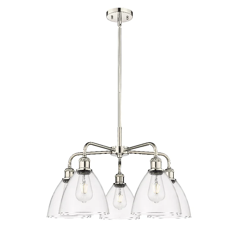 Minimalist Chandeliers for Sleek and Simple InteriorsMinimalist Chandeliers for Sleek and Simple InteriorsInnovations Downtown Urban 516-5CR-PN-GBD-752 Chandelier Light - Polished Nickel
