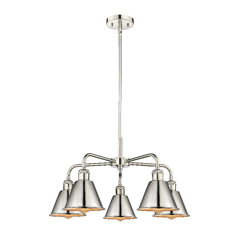 Modern Crystal Chandeliers for Contemporary HomesModern Crystal Chandeliers for Contemporary HomesInnovations Downtown Urban 516-5CR-PN-M8-PN Chandelier Light - Polished Nickel