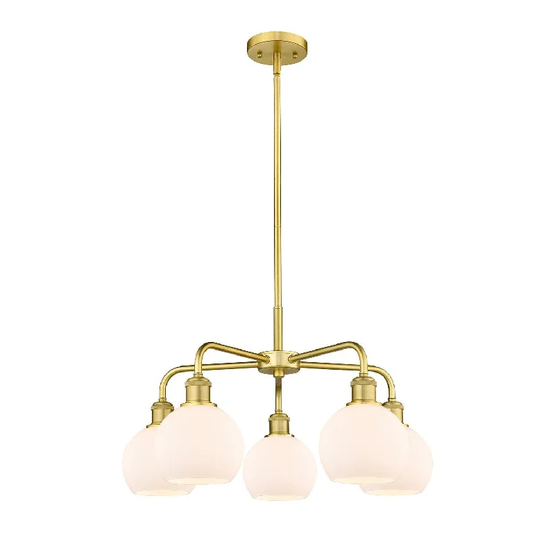 Bohemian - Style Beaded Chandeliers for Eclectic DecorBohemian - Style Beaded Chandeliers for Eclectic DecorInnovations Downtown Urban 516-5CR-SG-G121-6 Chandelier Light - Satin Gold