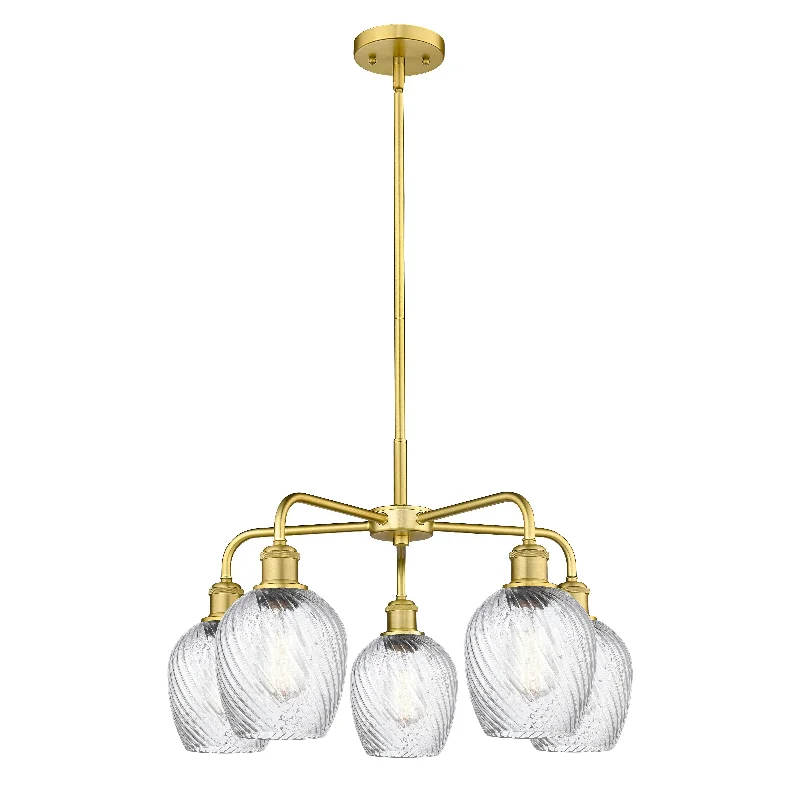 Chandeliers with Metal Frames in Silver FinishChandeliers with Metal Frames in Silver FinishInnovations Downtown Urban 516-5CR-SG-G292 Chandelier Light - Satin Gold