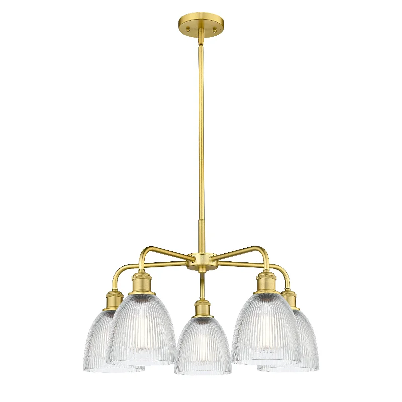 Chandeliers with Pendant Lights for a Stylish LookChandeliers with Pendant Lights for a Stylish LookInnovations Downtown Urban 516-5CR-SG-G382 Chandelier Light - Satin Gold