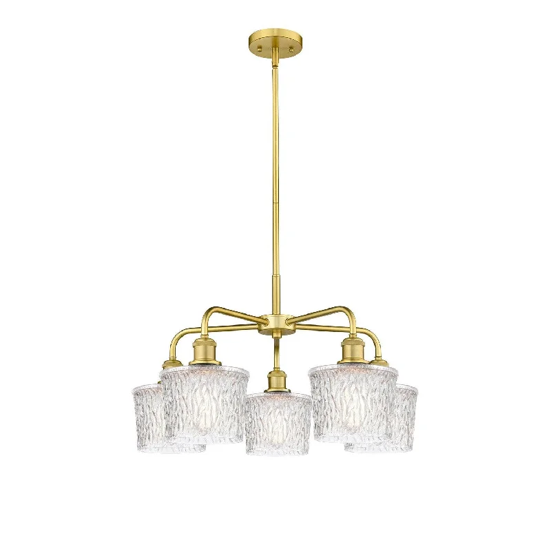 Chandeliers for Low Ceilings to Avoid OvercrowdingChandeliers for Low Ceilings to Avoid OvercrowdingInnovations Downtown Urban 516-5CR-SG-G402 Chandelier Light - Satin Gold