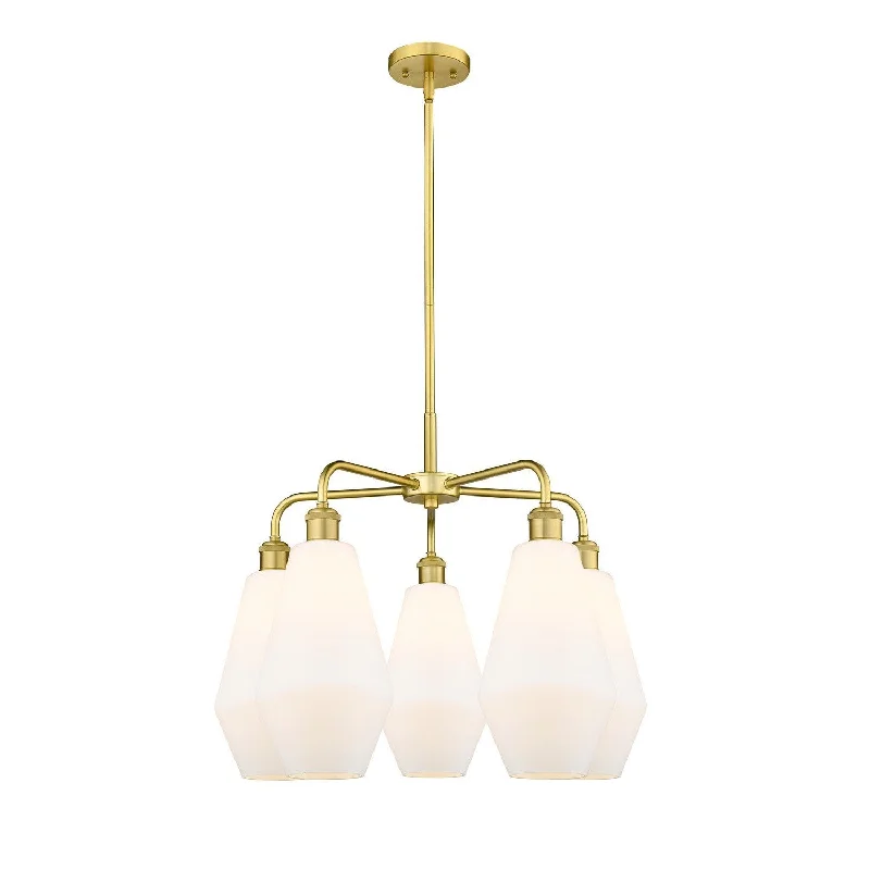 Mid - Century Modern Chandeliers for Vintage AppealMid - Century Modern Chandeliers for Vintage AppealInnovations Downtown Urban 516-5CR-SG-G651-7 Chandelier Light - Satin Gold