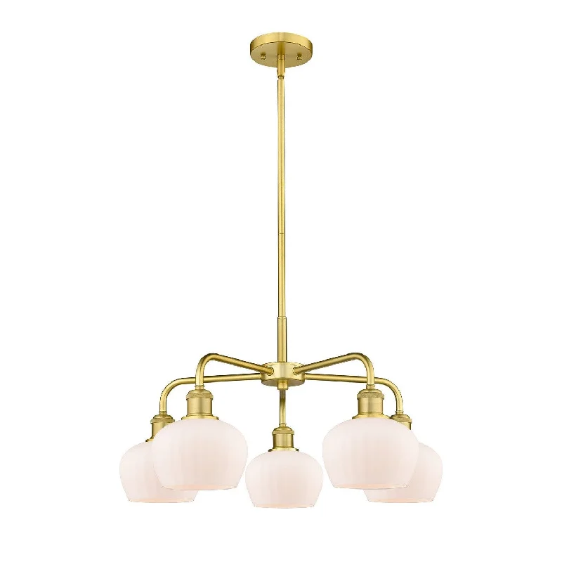 Chandeliers with Sputnik - Style Design for a Futuristic VibeChandeliers with Sputnik - Style Design for a Futuristic VibeInnovations Downtown Urban 516-5CR-SG-G91 Chandelier Light - Satin Gold
