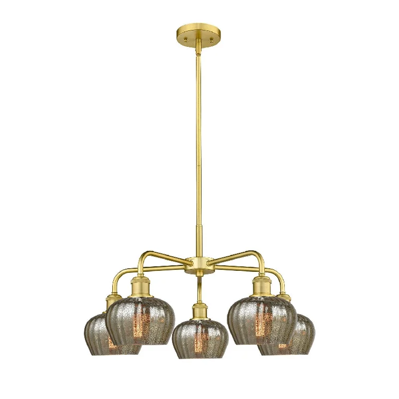 Chandeliers with Sputnik - Style Design for a Futuristic VibeChandeliers with Sputnik - Style Design for a Futuristic VibeInnovations Downtown Urban 516-5CR-SG-G96 Chandelier Light - Satin Gold