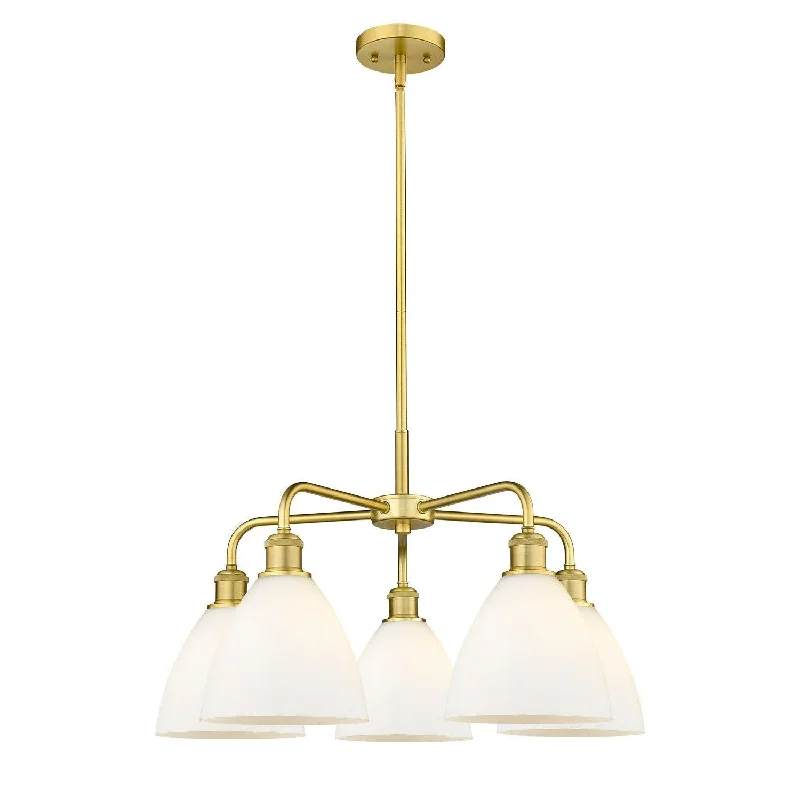 Chandeliers for Dining Rooms to Set the Mood for MealsChandeliers for Dining Rooms to Set the Mood for MealsInnovations Downtown Urban 516-5CR-SG-GBD-751 Chandelier Light - Satin Gold