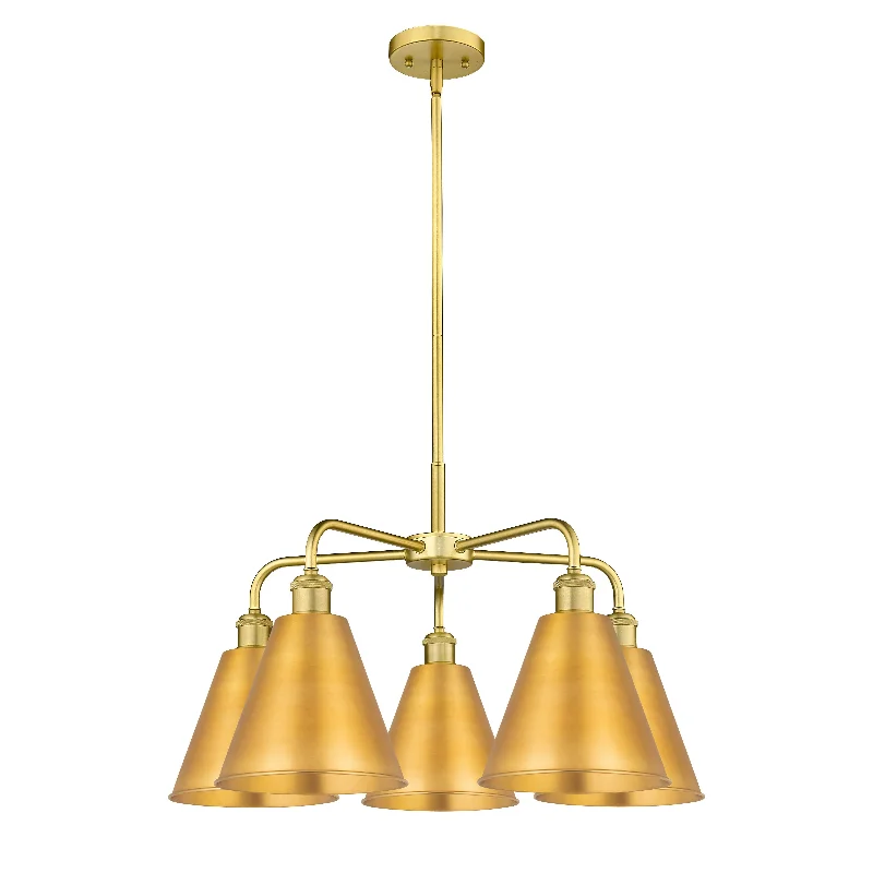 Modern Crystal Chandeliers for Contemporary HomesModern Crystal Chandeliers for Contemporary HomesInnovations Downtown Urban 516-5CR-SG-MBC-8-SG Chandelier Light - Satin Gold
