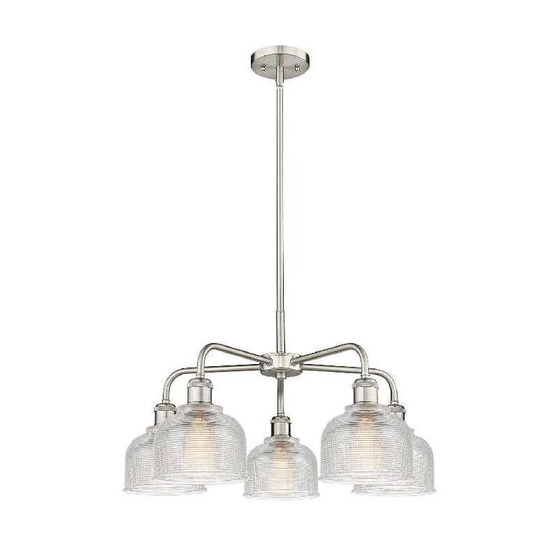 Chandeliers with Metal Frames in Gold FinishChandeliers with Metal Frames in Gold FinishInnovations Downtown Urban 516-5CR-SN-G412 Chandelier Light - Satin Nickel