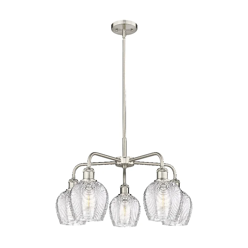 Incandescent Chandeliers for a Warm and Traditional GlowIncandescent Chandeliers for a Warm and Traditional GlowInnovations Downtown Urban 516-5CR-SN-G462-6 Chandelier Light - Satin Nickel