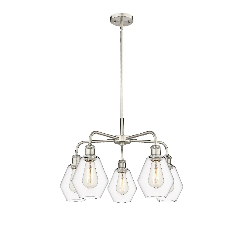 Victorian - Inspired Chandeliers with Ornate DetailsVictorian - Inspired Chandeliers with Ornate DetailsInnovations Downtown Urban 516-5CR-SN-G652-6 Chandelier Light - Satin Nickel