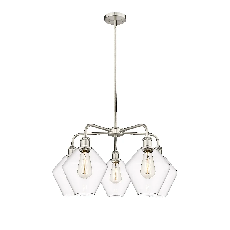 Chandeliers with Murano Glass for a High - End Artistic TouchChandeliers with Murano Glass for a High - End Artistic TouchInnovations Downtown Urban 516-5CR-SN-G652-8 Chandelier Light - Satin Nickel