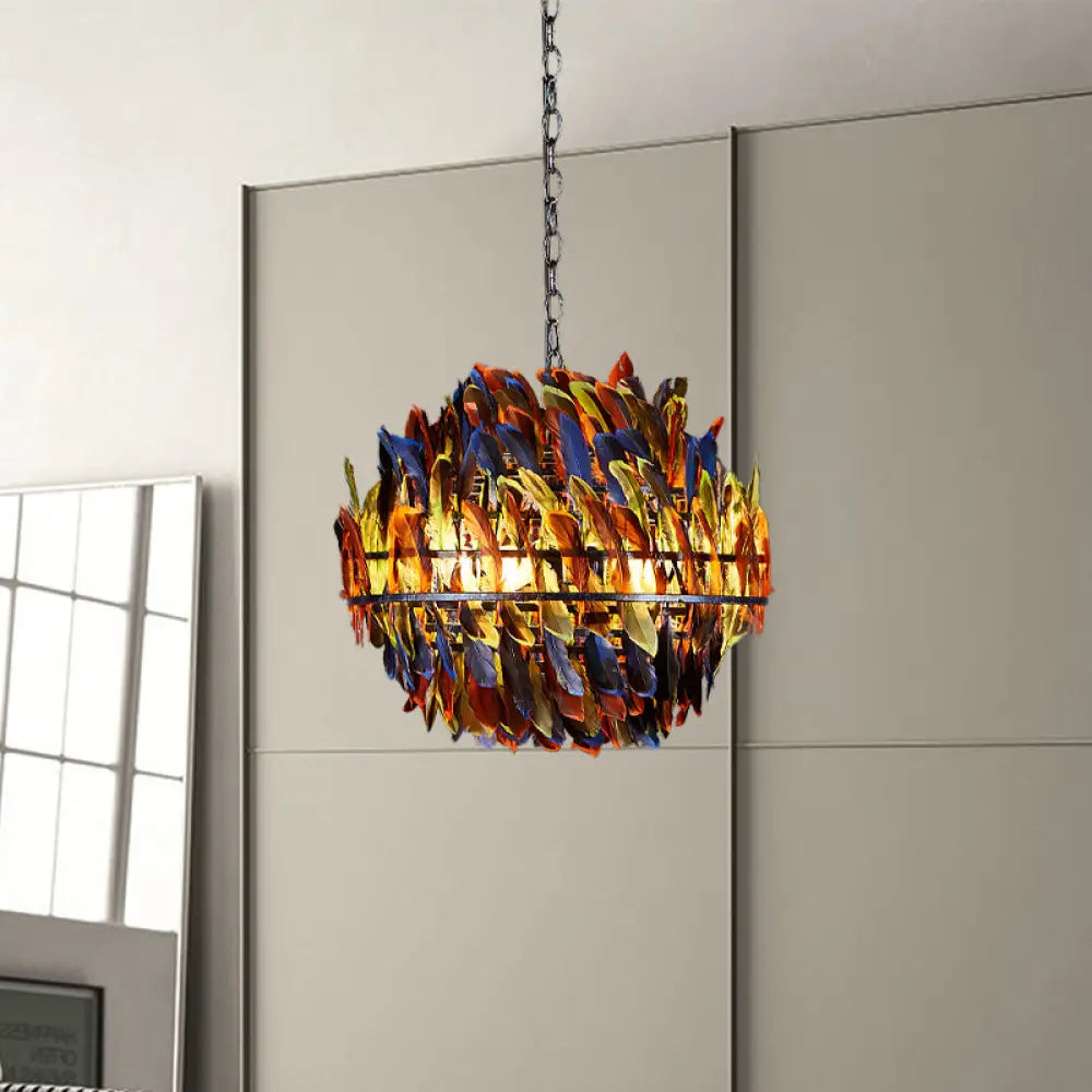 Bohemian - Style Beaded Chandeliers for Eclectic DecorBohemian - Style Beaded Chandeliers for Eclectic DecorIron Blue Ceiling Chandelier: Industrial 4-Light Suspension Lamp with Multicolor Feather Deco Bohemian - Style Beaded Chandeliers for Eclectic DecorBohemian - Style Beaded Chandeliers for Eclectic DecorIron Blue Ceiling Chandelier: Industrial 4-Light Suspension Lamp with Multicolor Feather Deco