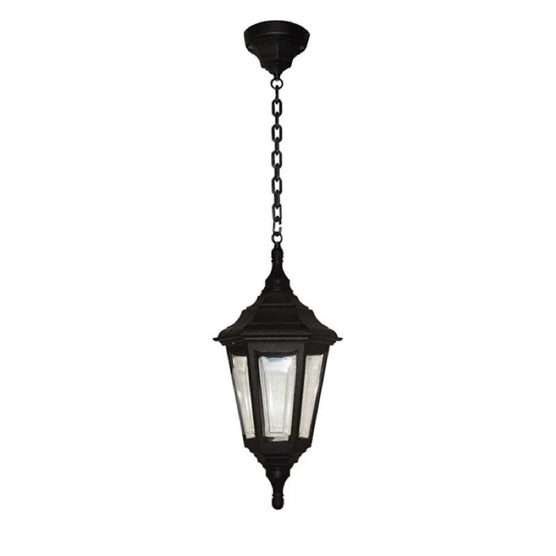 Industrial Pendant Lighting for Machine ShopsKinsale Chain Lantern E27 in Black Elstead Lighting - ELS.KINSALE-CHAIN