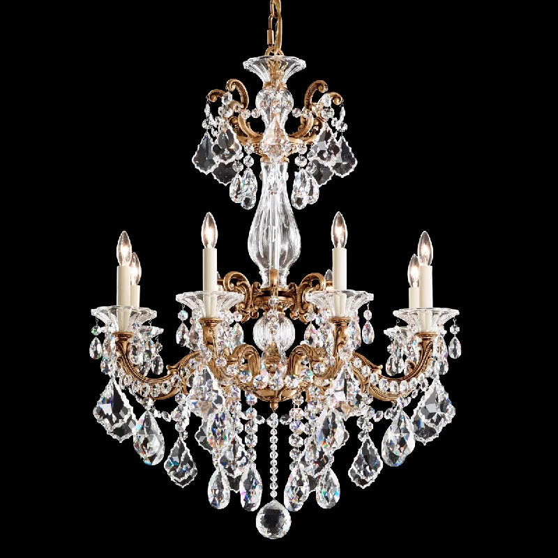 Mini Chandeliers for Adding Charm to Small SpacesMini Chandeliers for Adding Charm to Small SpacesLa Scala 8 Light Chandelier Florente Bronze Clear Spectra Crystal - One Size