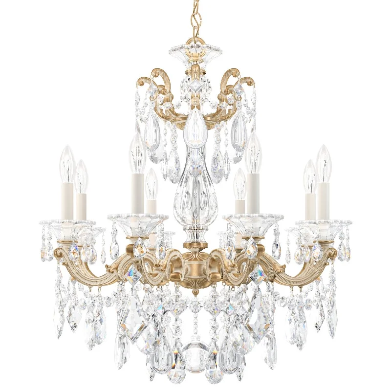 Incandescent Chandeliers for a Warm and Traditional GlowIncandescent Chandeliers for a Warm and Traditional GlowLa Scala 8 Light Chandelier Parchment Gold Clear Heritage Crystal - One Size Incandescent Chandeliers for a Warm and Traditional GlowIncandescent Chandeliers for a Warm and Traditional GlowLa Scala 8 Light Chandelier Parchment Gold Clear Heritage Crystal - One Size