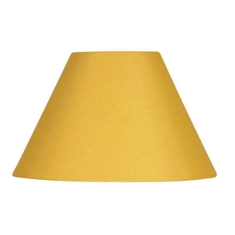 Rustic Farmhouse Style Floor Lamp for Cozy BedroomsOaks Lighting 14" Cotton Coolies Mustard Lamp Shade - Items Rustic Farmhouse Style Floor Lamp for Cozy BedroomsOaks Lighting 14" Cotton Coolies Mustard Lamp Shade - Items