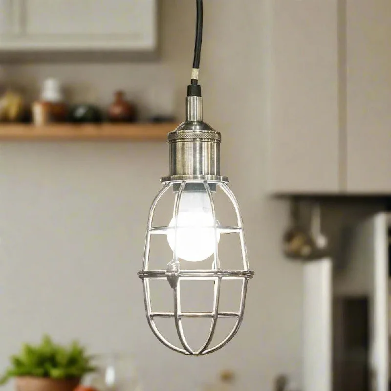Durable Industrial Lighting for Harsh EnvironmentsLincoln Pendant Light 1x40w E27 in Silver